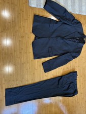Brooks Brothers 346 Gray Mini Herringbone Suit 42R 34/31 Stretch