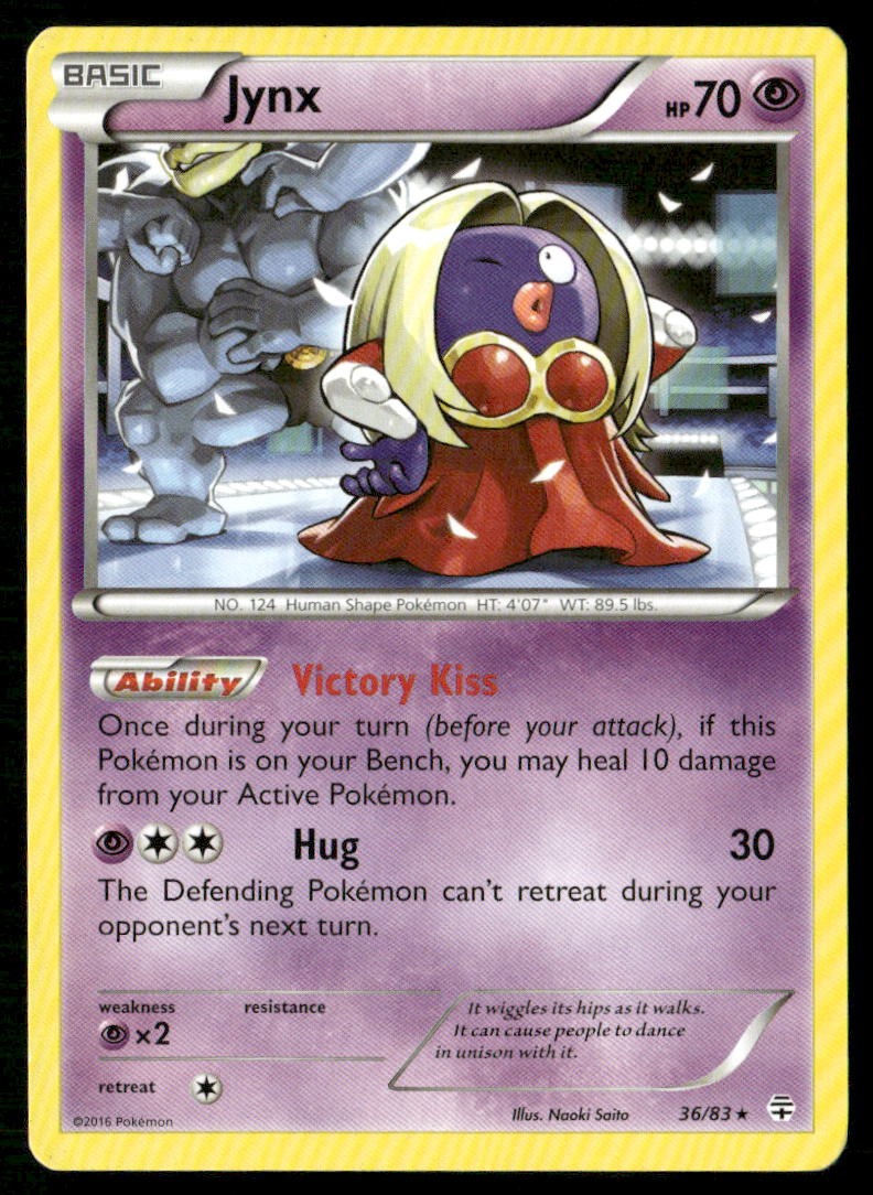 Jynx 36/83 Rare Generations Pokemon Moderately Played