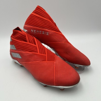 RARE - Adidas Mens Nemeziz 19+ FG F34404 Red Silver Soccer Cleats Size 11 EUC