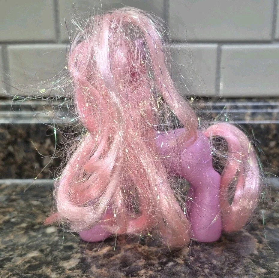 Vintage My Little Pony MLP G3 PINKIE PIES VII Fiesta 2007 Pink Horse Coleccionable Foto 3 de 4