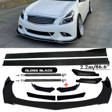 For Infiniti G37 Sedan Coupe Front Bumper Lip Spoiler Splitter Car Body Rear