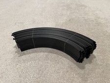 AFX / Tomy HO Scale 9 Inch 1/4 Turns Slot Car Track - Black - 8 Pieces