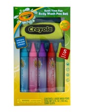 Crayola Body Wash Pen Set, 6 Pieces, 5oz New