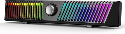 Lautsprecher Bluetooth RGB LED Stereo Gaming PC Box Computer Soundsystem 2 Stück
