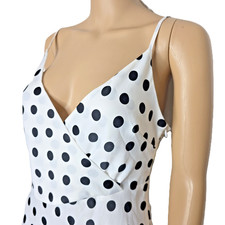 VTG Y2k Urban Outfitters Polka Dot M Dress Wedding Guest Flowy Wrap Retro $98