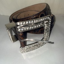 Nocona Women s Leather Bling Belt XL Stitch Design