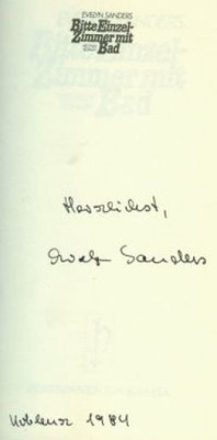 Bitte Einzelzimmer mit Bad (SIGNIERTES EXEMPLAR) Sanders, Evelyn: