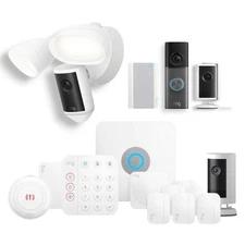 Ring Alarm Pro Wired Elite Security System and Built-in eero WiFi 6 Router White