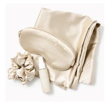 Paper Source Beauty Sleep Essentials Set With Pillowcase Scrunchie Eye Mask Mist