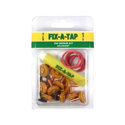 FIX-A-TAP 13mm 1/2'' Delaware Tap Valve Repair Kit   10 Pack | Washer & Jumper