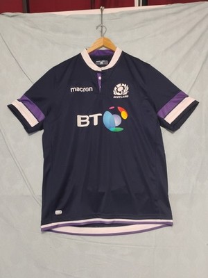Macron Scotland Rugby Union Home Shirt Size XXL 2016/2017