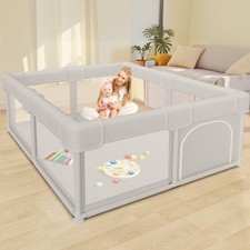 Baby Playpen Baby Playard, Play Pen for Babies and Toddlers with Gate, 50x50 ...