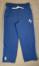 Vintage Y2K Abercrombie Fitch Baggy Track Pants Mens M Blue Lined