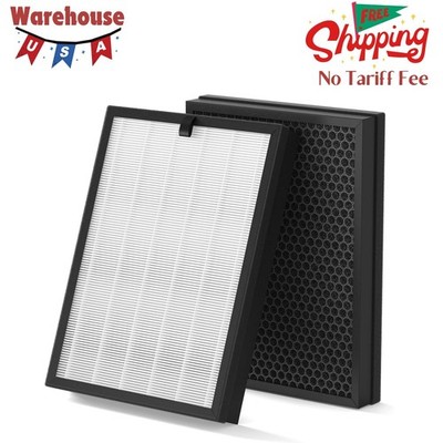 2 Pack 400 Replacement Filter for Puroair 400 Air Purifier, 3-in-1 True HEPA 14