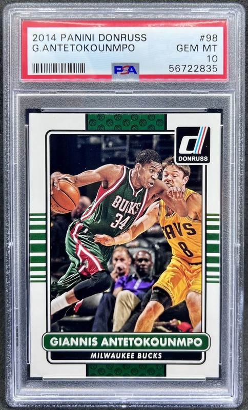 2014-15 Panini Donruss Giannis Antetokounmpo #98 PSA 10 GEM MT 2nd Year