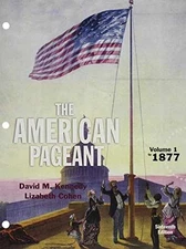 American Pageant, Volume 1 - Loose Leaf, by Kennedy David M. Cohen - Good