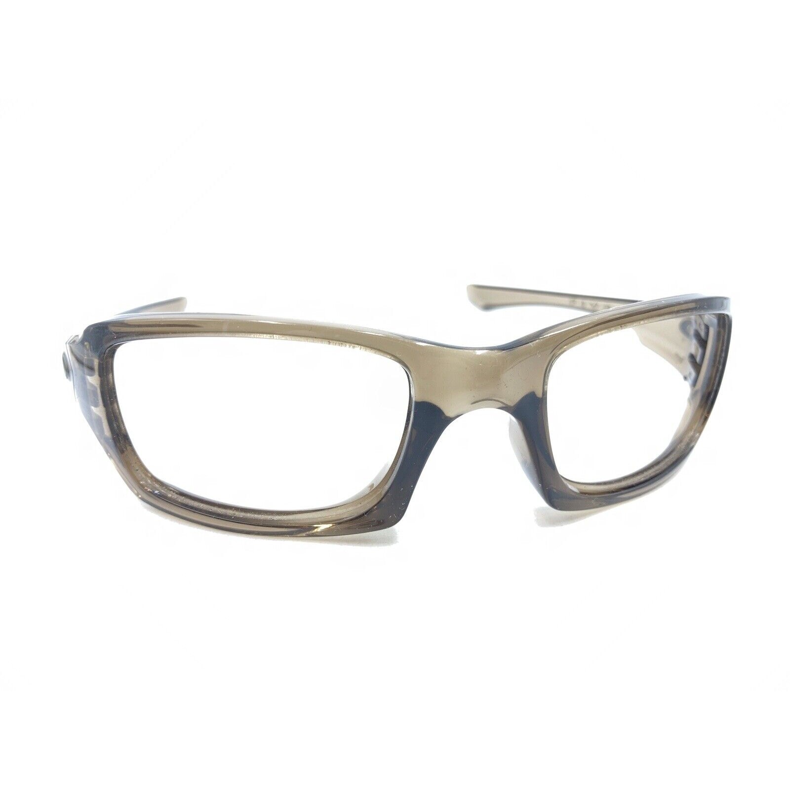 Oakley Five Translucent Brown Wrap Sunglasses Fra… - image 1