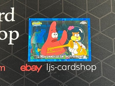 2025 Topps Chrome Sapphire Spongebob #69 Is Mayonnaise An Instrument J1