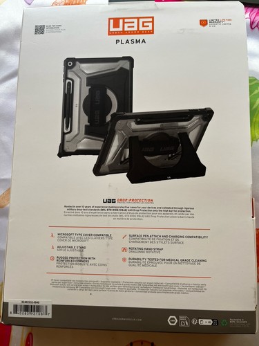 URBAN ARMOR GEAR UAG case - Microsoft Surface Pro 1st Ed. 12" Plasma Ice Black - Picture 2 of 2