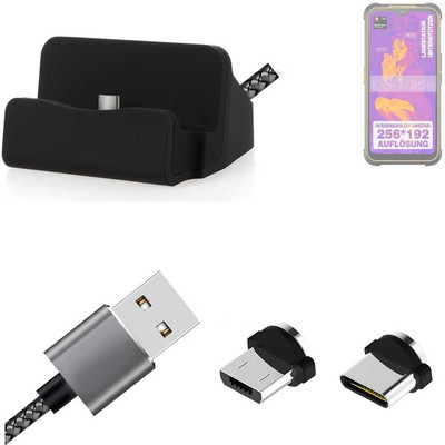 Docking Station für AGM Glory G1S + USB-Typ C und Micro-USB-Anschluss