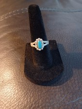 oval turquoise cabochon Sterling Silver Bell Trading Post