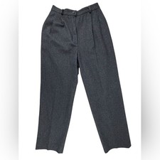 Pendleton  Vintage Wool Pleated Lined Trousers  Charcoal  6