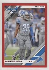 2019 Panini Donruss Press Proof Red Quandre Diggs #96 0d4
