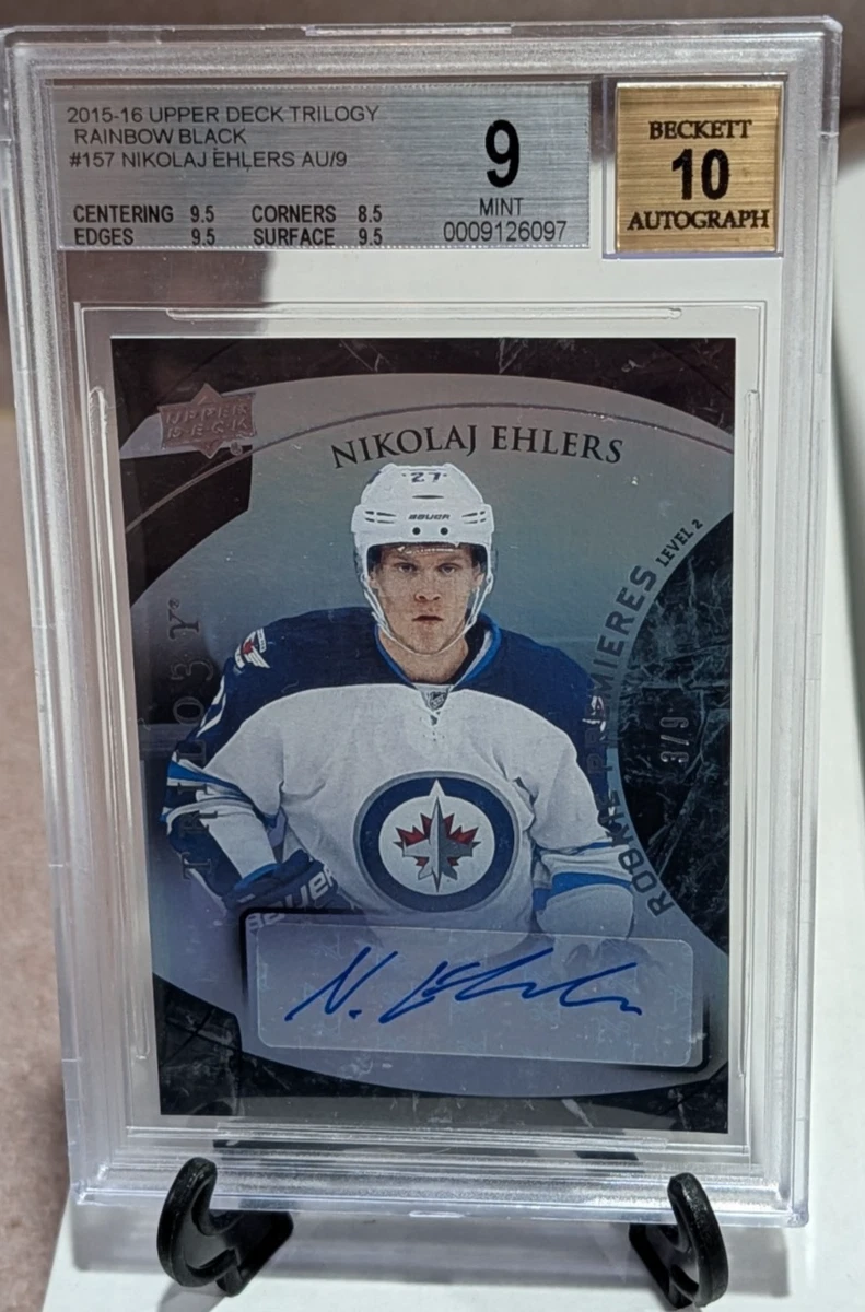 Nikolaj Ehlers Ice Hockey Sports Autographed Trading Cards for