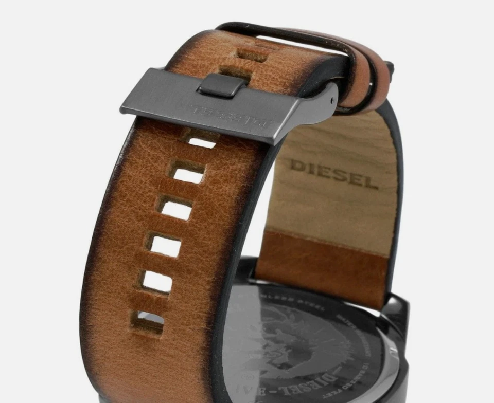 Diesel Mega Chief 51mm Edelstahl-Gehäuse Braun Armband (DZ4343) - Bild 2 von 4