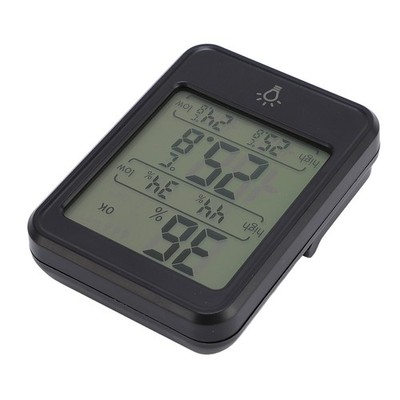Hygrometer Indoor Humidity Meter Black Portable Humidity Gauge With Backligh SET