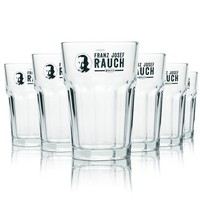 6X Rauch Glas 0,3L Saft GläSer Longdrink Tumbler Becher Gastro Eiche Franz Josef