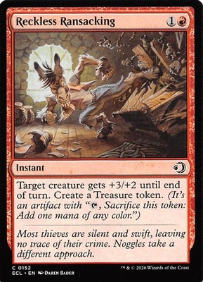Reckless Ransacking 152 Lorwyn Eclipsed Magic the Gathering