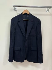 Shanghai Tang Navy Wool Blazer Jacket 52 Size