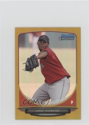 2013 Bowman Chrome Minis Gold Refractor 50/50 Jose Cisnero #199 a8x