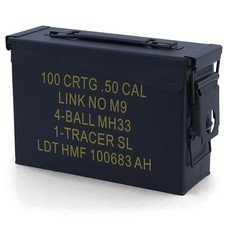 Boîte À Munitions Ammo Box Boîte En Métal De Transport 275x97x185mm Noir