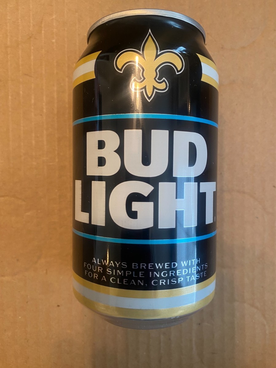 Bud Light 12oz 881435 New Orleans Saints NFL 2025 - empty bottom