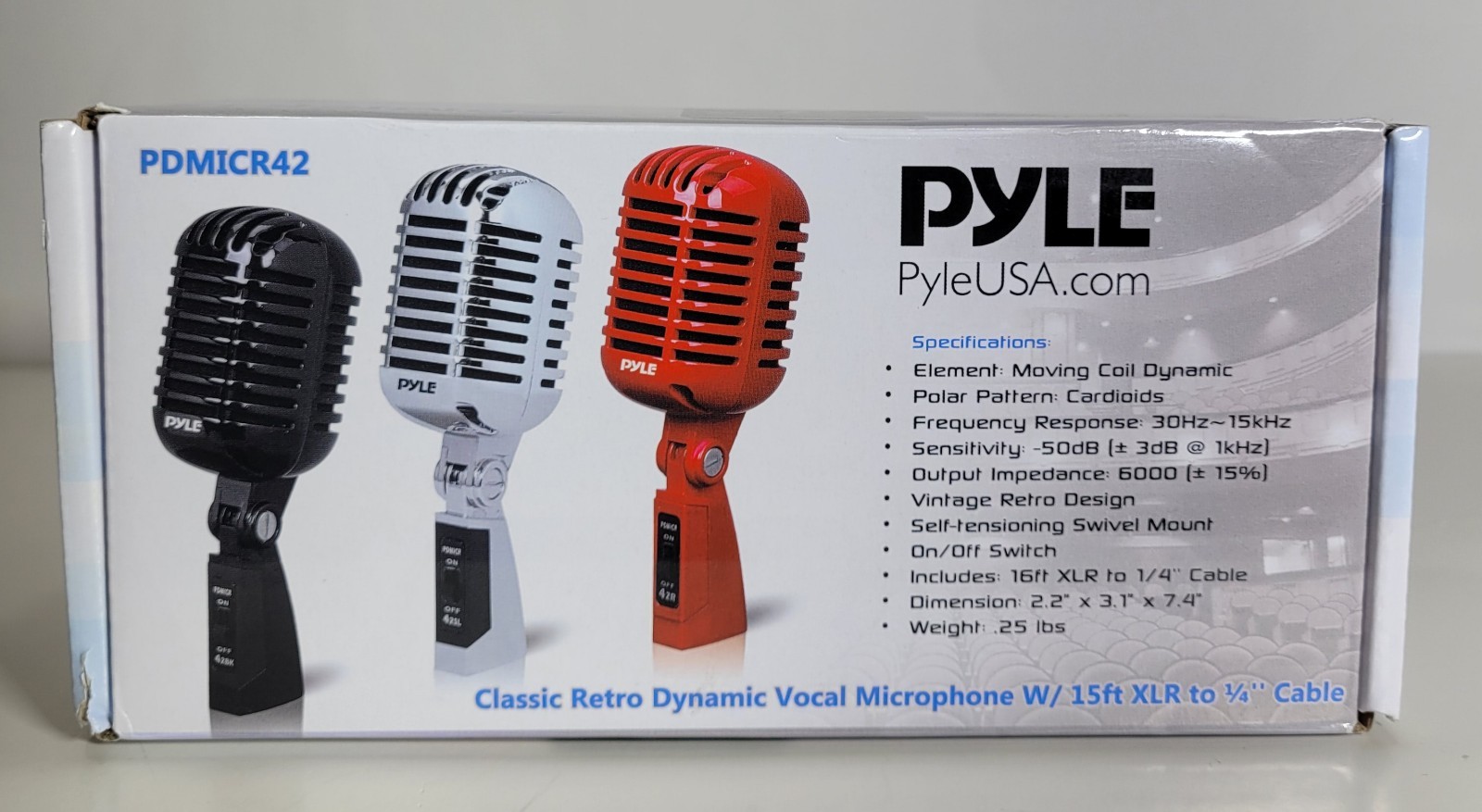 Pyle Pro USA Retro Style Dynamic Studio Vocal Karaoke Singin
