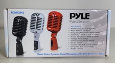 Pyle Pro USA Retro Style Dynamic Studio Vocal Karaoke Singing Microphone