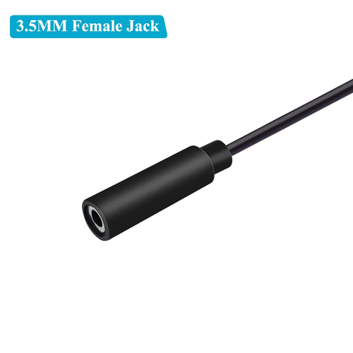 Confezione da 2 fili jack per altoparlante 3,5Mm 1/8" femmina filo nudo treccia TRS stereo 3,5Mm - Foto 3 di 4