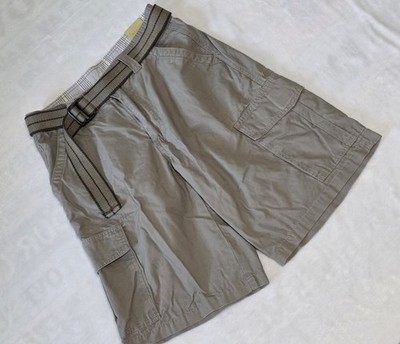 North Crest Classic Mens Size 30 NWT $49.99 100% Cotton Tan Chino Cargo Shorts