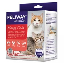 Feliway Plug In Multicat Diffuser Starter Kit for Cats With 1.6 fl 48 ml