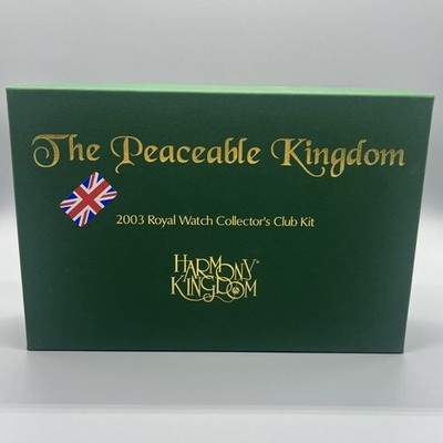 Harmony Kingdom ''Peaceable Kingdom'' 2003 Royal Watch Club Kit Fox Chicken SIGNED