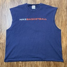 Vintage Nike Basketball Tank Top Shirt Size XL 1990s USA Double Sided Sleeveless