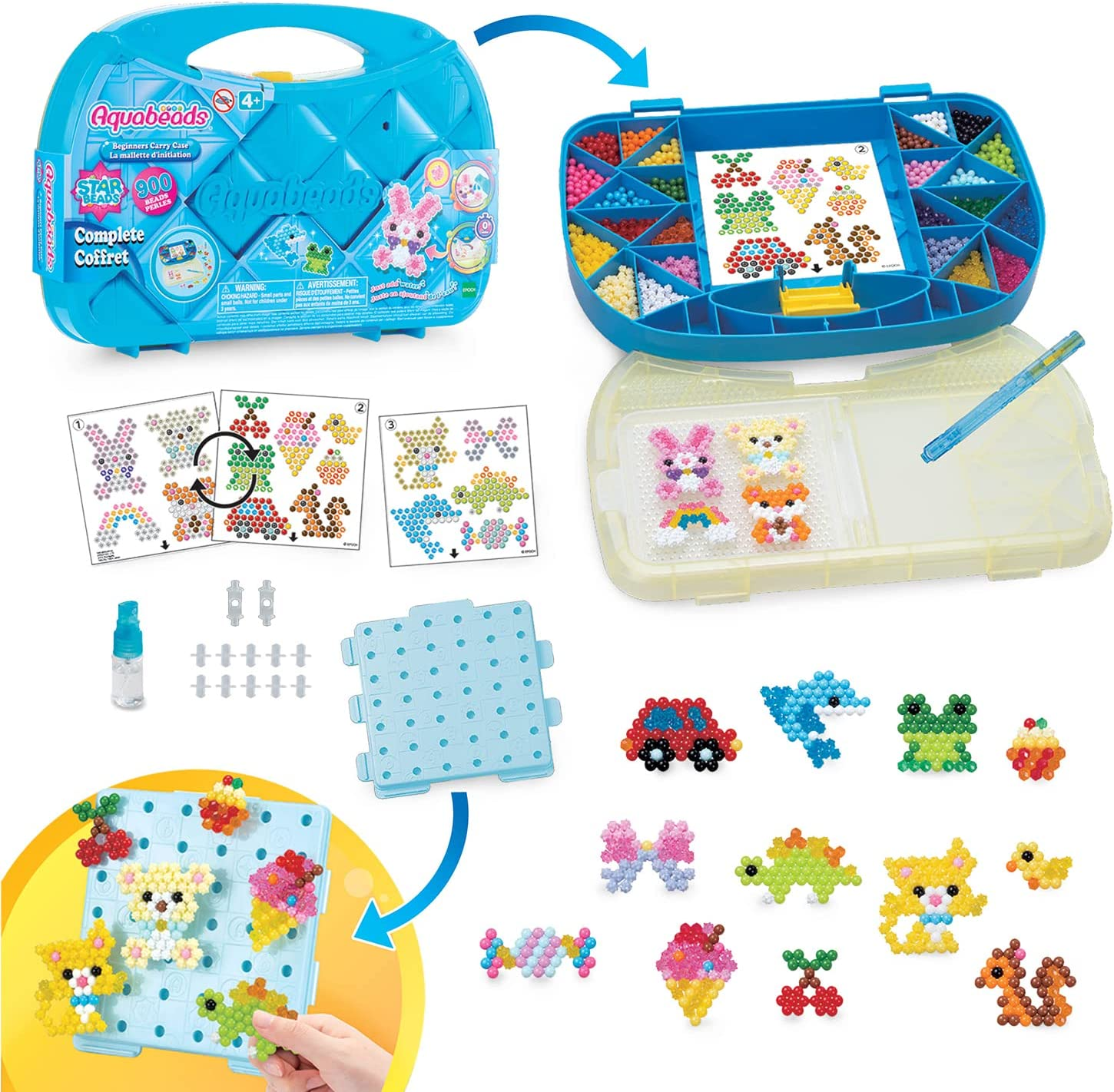 Aquabeads Beginners Carry Case, Art & Craft Bead Kit 31912