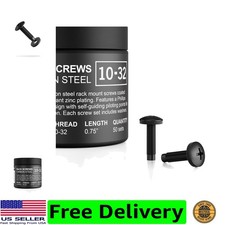 Rack Screws 10/32, Nylon Washers, 50-Piece Set for Server Racks