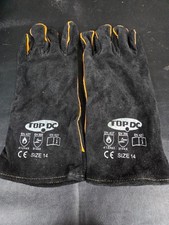 Top DC Leather Welding Gloves Heat Resistant for Mig Tig Welders