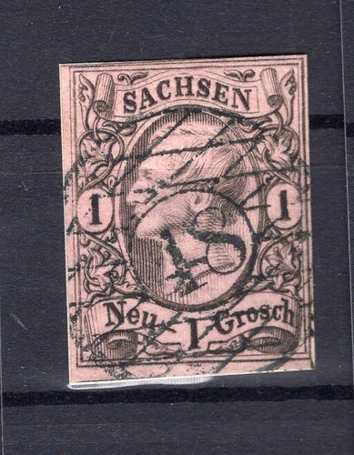 Saxony Stpl Number 48 BISCHOFFSWERDA Out of 9 in Excellent Condition (BA9231)