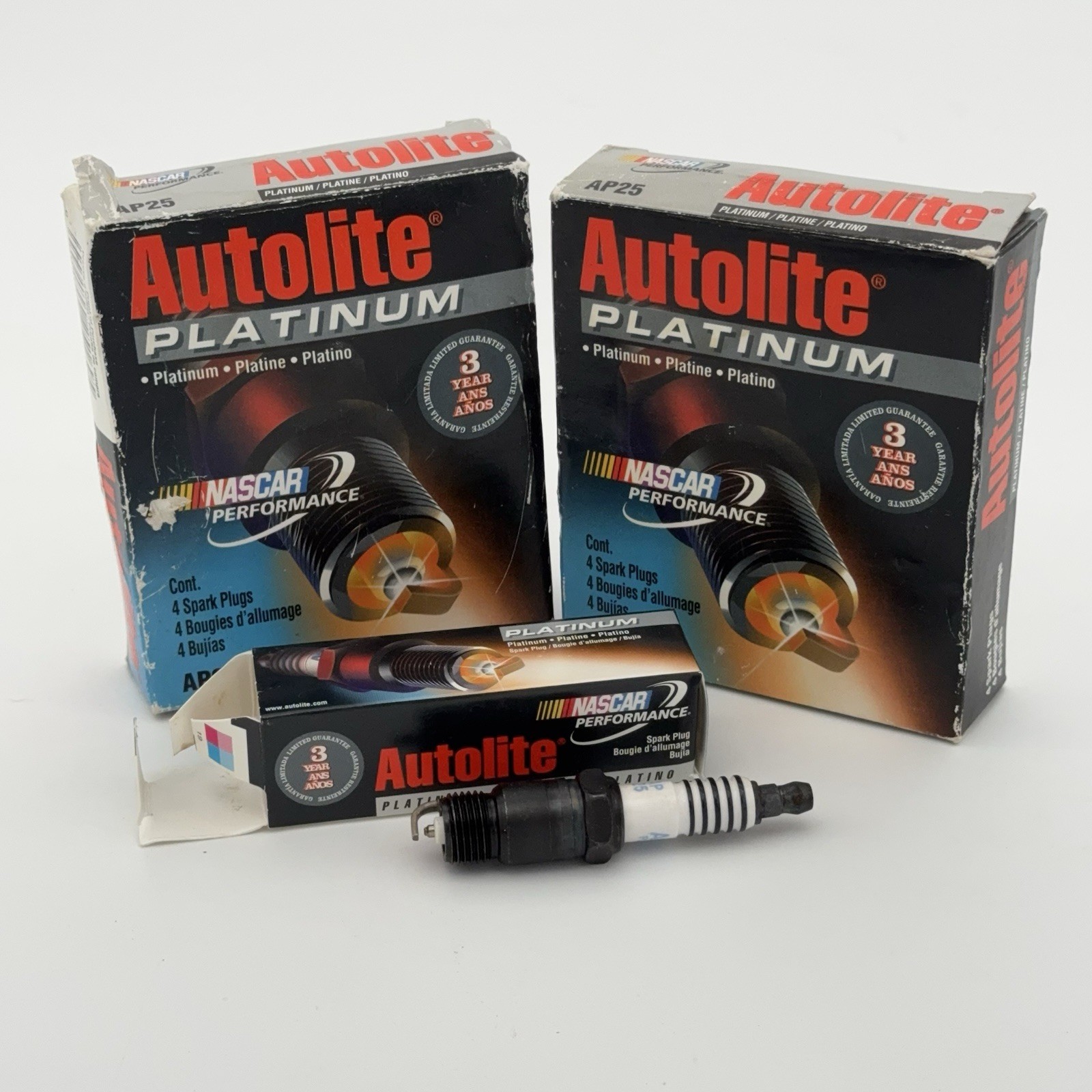 Autoilite Platinum AP25 Spark Plugs 8-Pack New With Nascar Performance