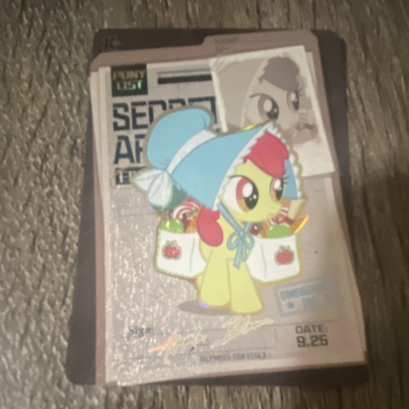 My Little Pony Apple Bloom Secret Agent Holographic Trading Card
