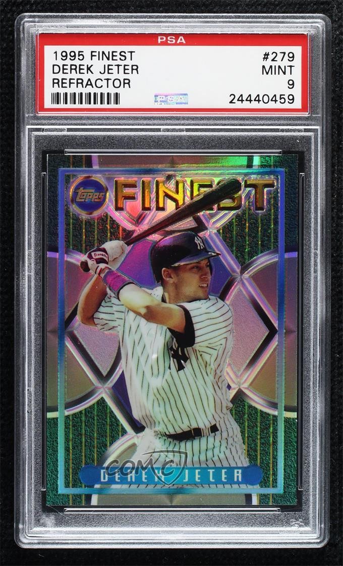 1995 Topps Finest Refractor Derek Jeter #279 PSA 9 MINT HOF 04b0